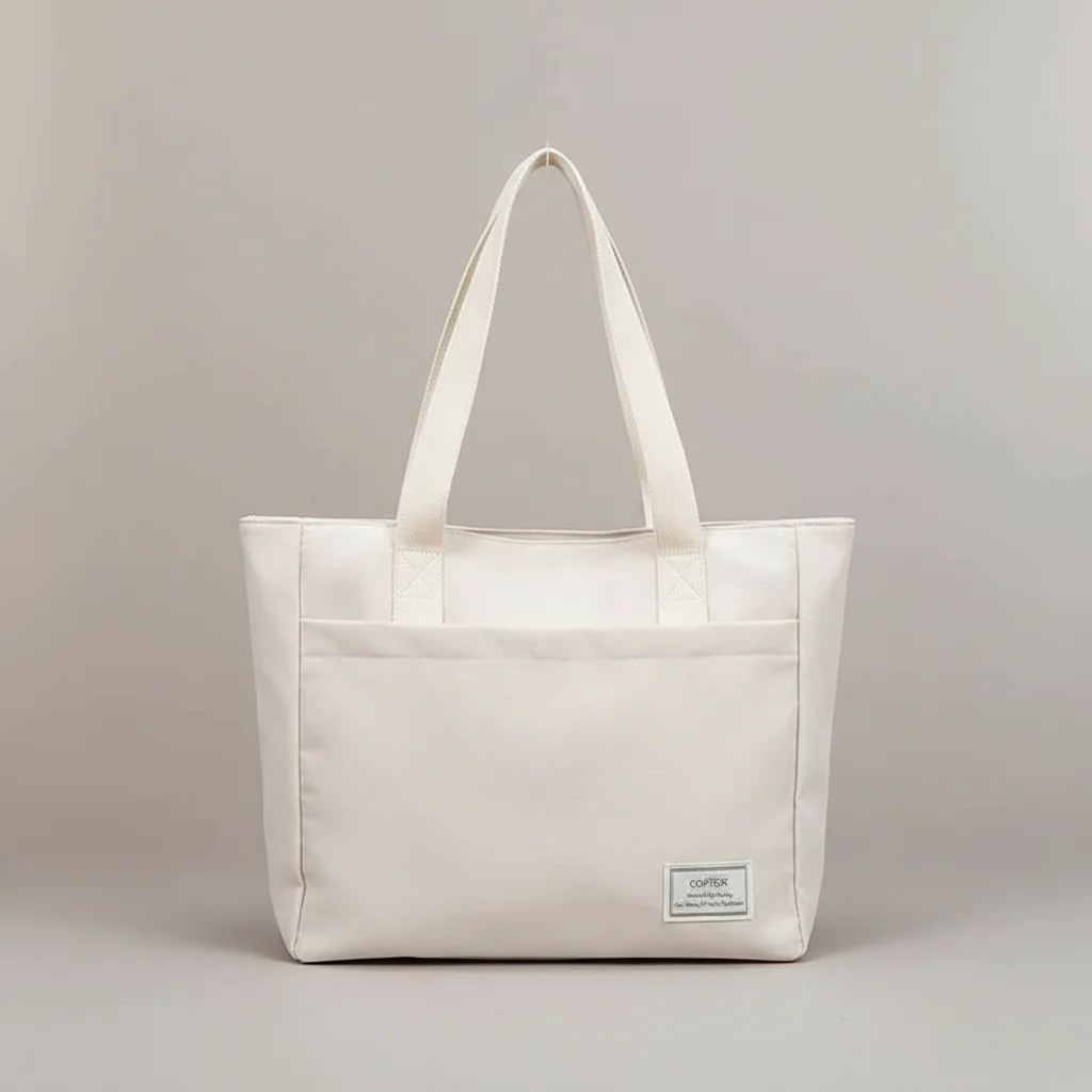 sac lycéenne toile minimaliste 15 pouces - Vue 1 - sac lycéenne