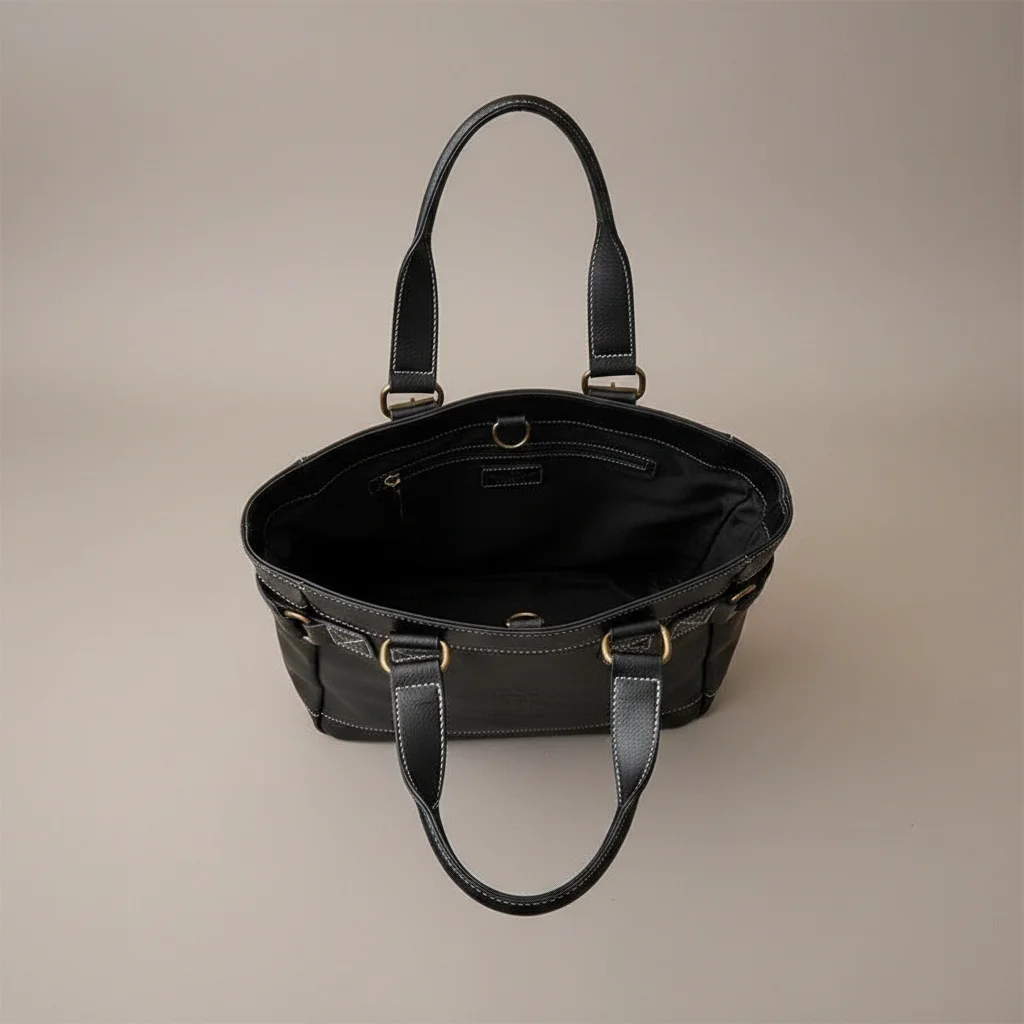 Sac lycéenne vintage similicuir 15 pouces - Vue 3 - sac lycéenne