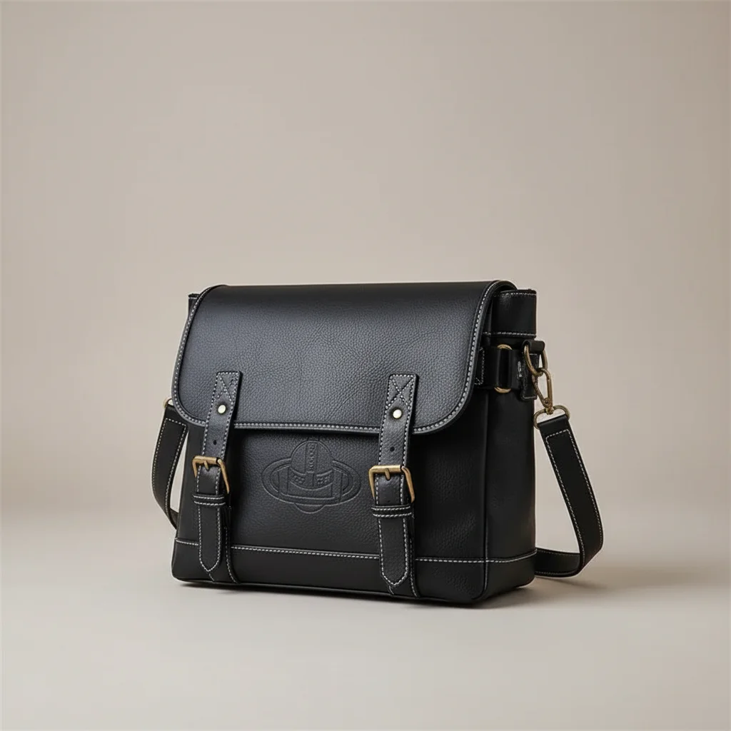 Sac lycéenne vintage similicuir 15 pouces - Vue 6 - sac lycéenne
